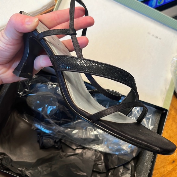 Black Strappy Heels - Picture 1 of 4